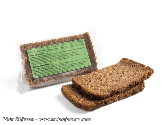 Food Force Whole Grain Bread made from rye meals and snacks