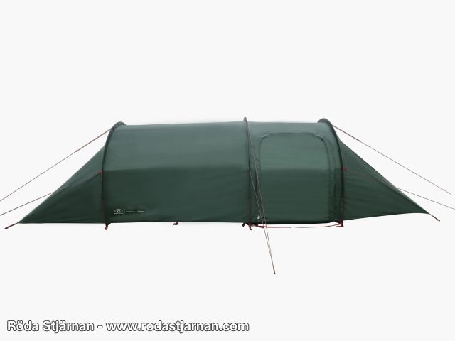 Highlander Respite two-person extended tunnel tent green tents