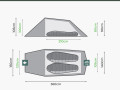 Highlander Respite two-person tunnel tent green tents