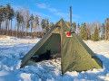 Lavvu stort lättviktstält 3-4p Snökappa Grön