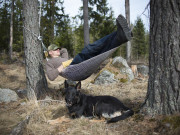 Mesh hammock Green