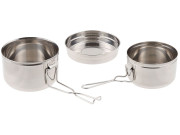 MFH Pan Set Czech Stainless Steel Three-piece