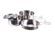 Mil-Tec Pan Set Four Parts Stainless