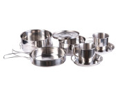 Mil-Tec Pot Set Eight Pieces Stainless