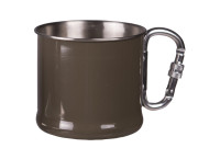 Mug Stainless Steel Carabiner 500ml Green