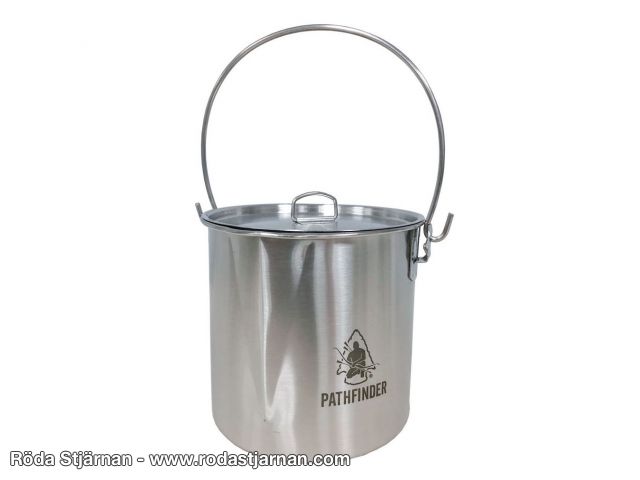 Pathfinder Stainless Steel 64oz Bush Pot med lock