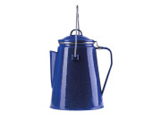 Percolator for coffee in blue enamel