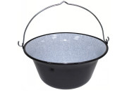 Pot for open fire 14 liters Enamel