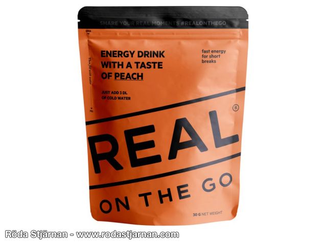 REAL On The Go Energy Drink Taste Of Peach