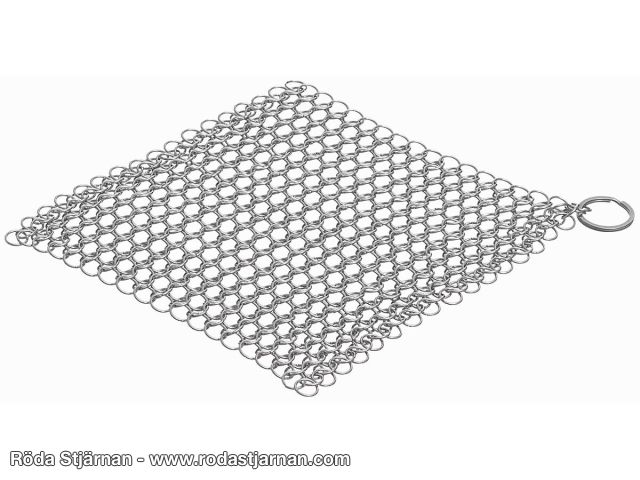 Stainless steel cloth for cleaning cast iron pots and pans
