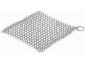 Stainless steel cloth for cleaning cast iron pots and pans