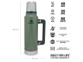 Stanley Thermos Classic Vacuum Bottle 1.4L with Handle mugs and bottles