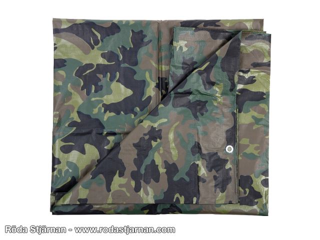 Tarpaulin Camouflage 3 × 3 m tarps and wind protection
