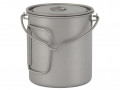 Titanium container 750ml with handle lid hanger