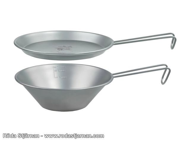 Winnerwell Stainless Steel Bowl and Plate Set plates and cutlery