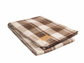 Wool blanket Brown patterned New