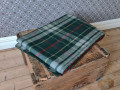 Wool blanket Checkered Gren New