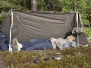 Zeltplane tent part Tarp BW