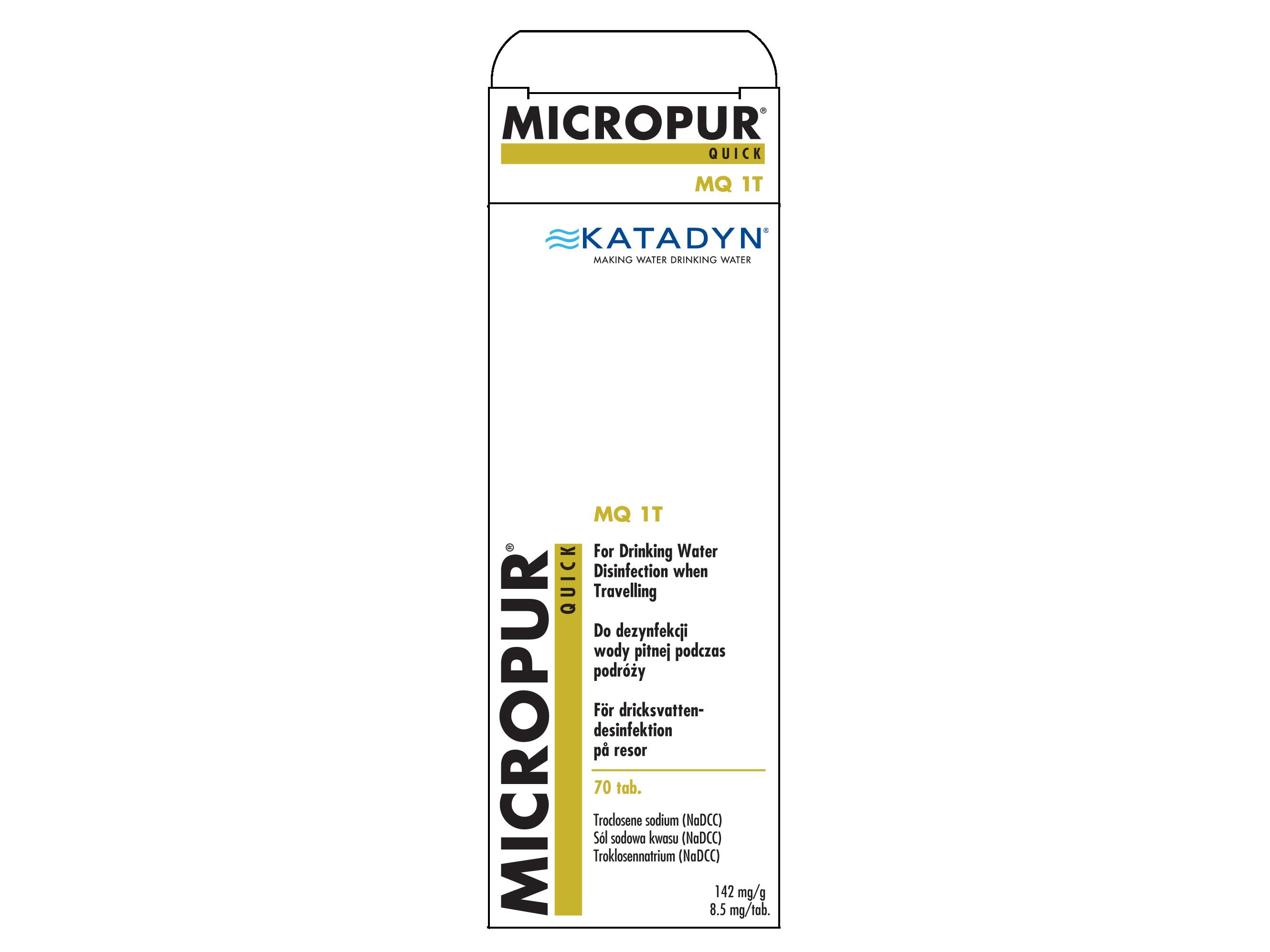 Product Image for Micropur Quick Water purification tablets
