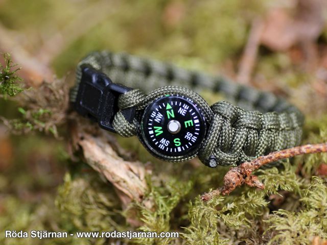 Buy Survival bracelet Compass Paracord 23cm