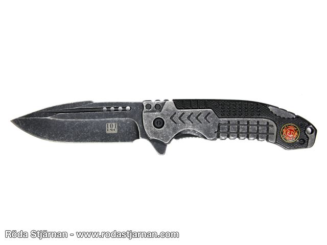 101INC Fire Department Knife Black knives