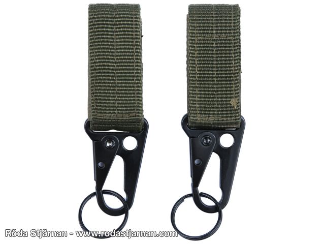 2-Pack Key holder MOLLE OD carabiner