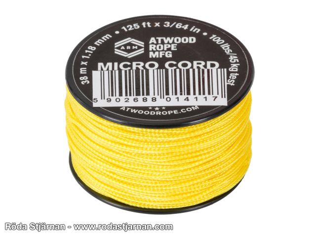 Atwood Micro Cord 38m Gul