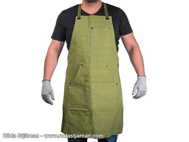 BeaverCraft AP1 Adjustable Green Canvas Work Apron woodworking accessories