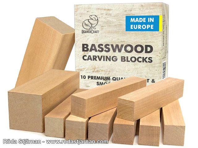 BeaverCraft BW10 Carving blocks Linden 10pcs woodworking accessories