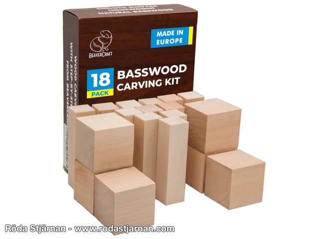 BeaverCraft BW18 Basswood Linden 18pcs woodworking accessories