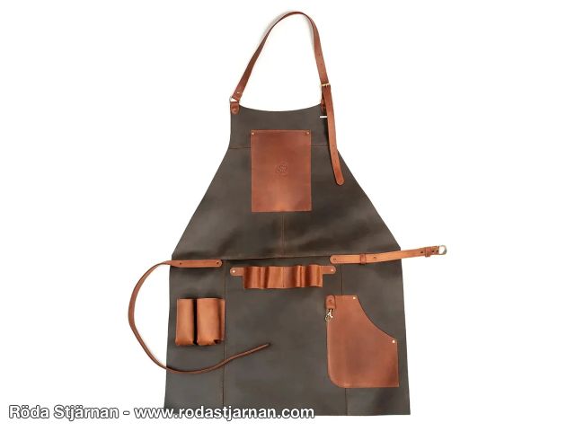 BeaverCraft Hedonist Leather Apron Brown woodworking accessories