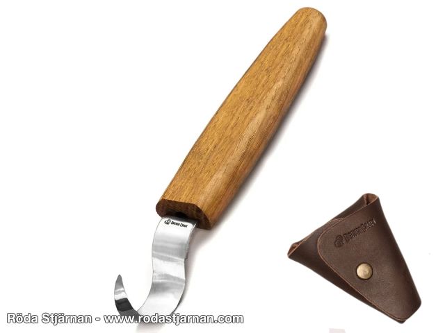 BeaverCraft SK1S Skedkniv Ek med Läderfodral