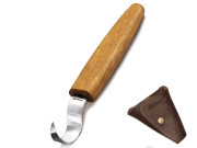 BeaverCraft SK1S Spoon carving knife Oak with Leather case