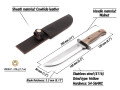 BeaverCraft TLK1 Tactical Knife with Leather Sheath knives