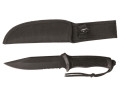 Combat knife with rubber handle