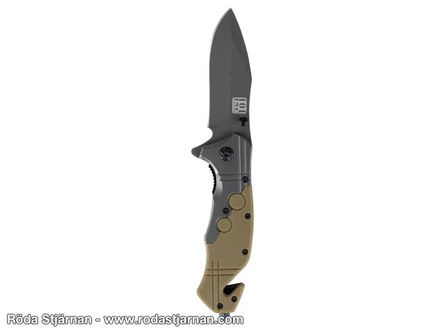 Commander folding knife with glass breaker knives