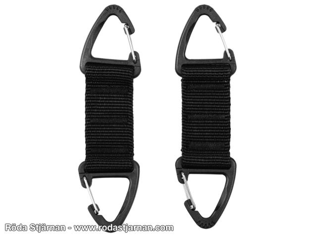 Double Carabiner Black carabiner