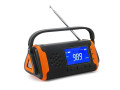 Emergency radio with crank and LCD screen emergency radio