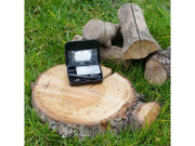 Fire steel with ignition material and tin box