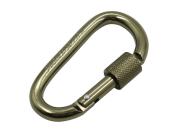 Fosco carabiner with screw lock 8 mm green
