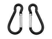 Fosco carabiners 5 mm 2-pack black