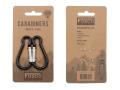 Fosco carabiners 5 mm 2-pack black carabiner