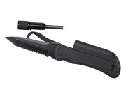 Fosco Industries Survival knife with flashlight and fire steel