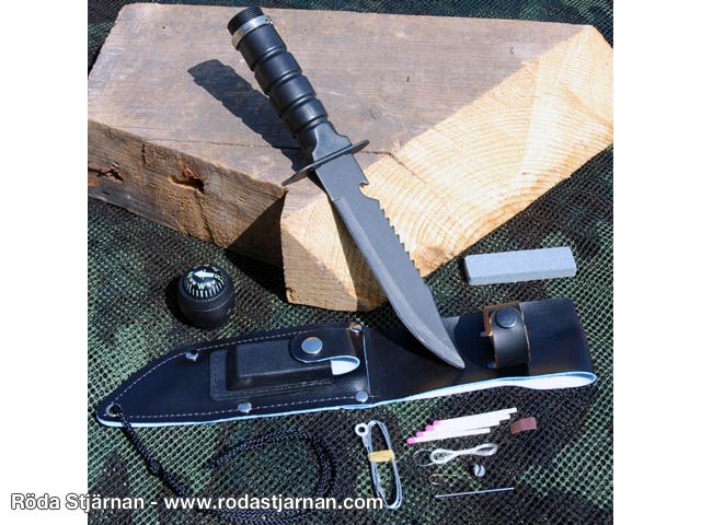 Kniv Survival Svart