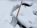 MFH Snow Shovel detachable made of aluminum and wood shovels