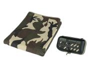 Microfiber towel camouflage 100 x 50 cm with case