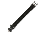 Survival bracelet Compass Fire steel Black
