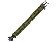 Survival bracelet Flint steel Green