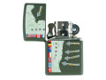 Zippo lighter D-Day Military Map Normandy lighter