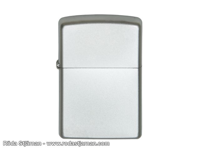 Zippo lighter satin chrome lighter